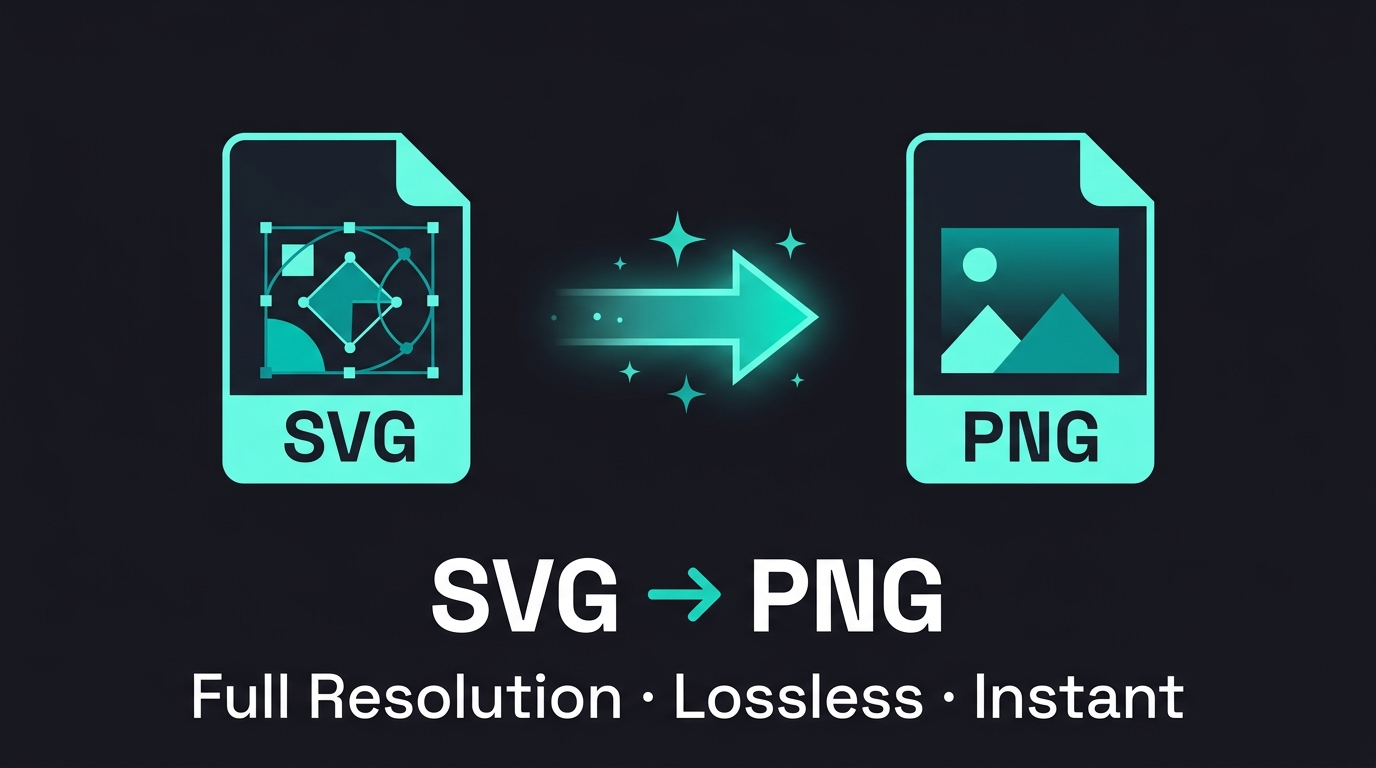 SVG file icon converting to PNG format with full resolution lossless output — Imageconvertix SVG to PNG converter guide